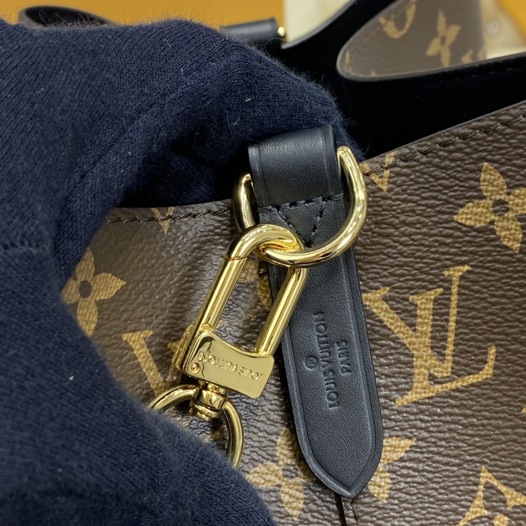 Louis Vuitton NEONOE MM Bucket Bag Monogram M44020 Black